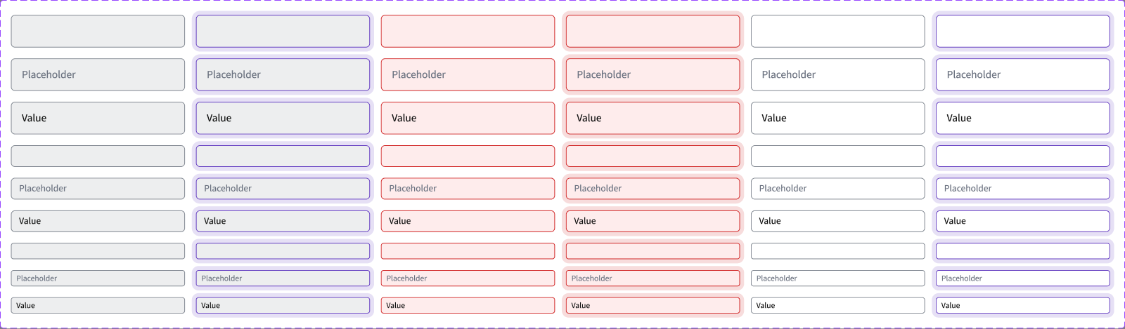 The Input component in Figma